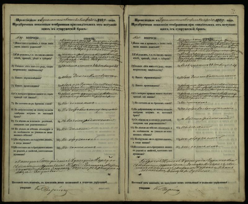 Pušaloto Romos katalikų parapijos bažnyčios 1878–1883 metų priešjungtuvinės apklausos knyga