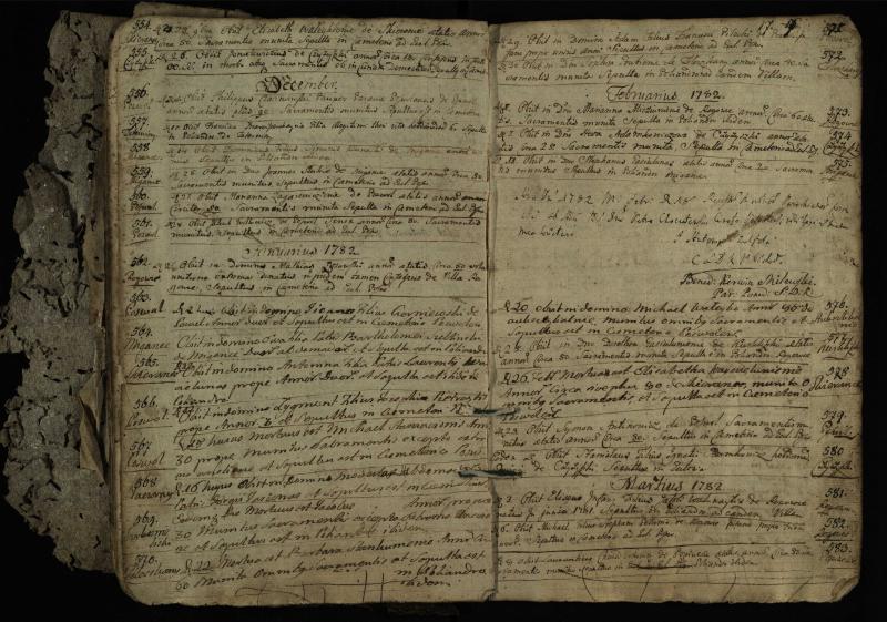 Pasvalio Romos katalikų parapijos bažnyčios 1776–1788 metų mirties metrikų knyga