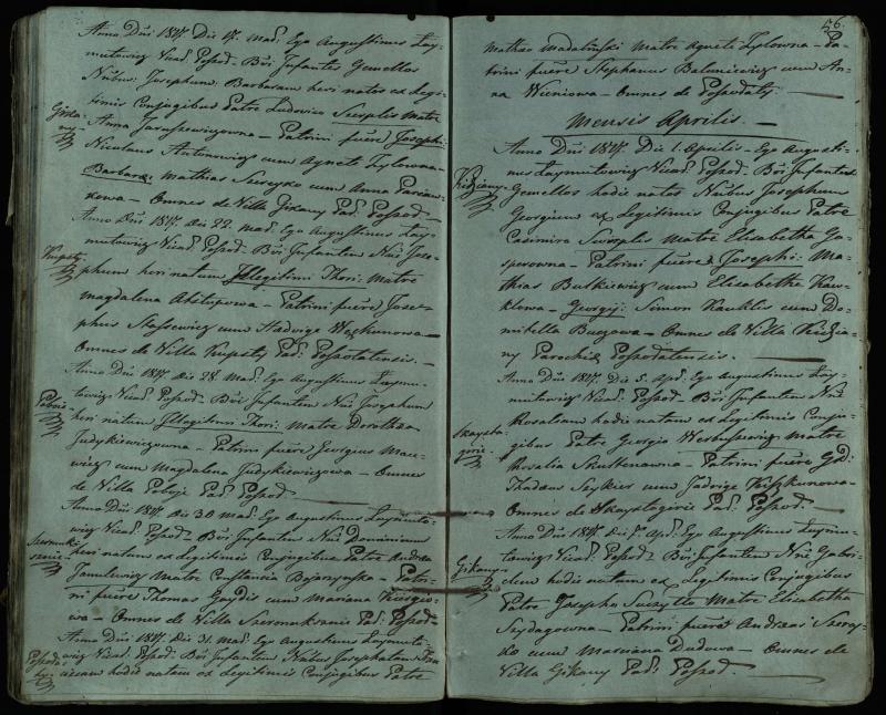 Pušaloto Romos katalikų parapijos bažnyčios 1814–1822 metų krikšto metrikų knyga