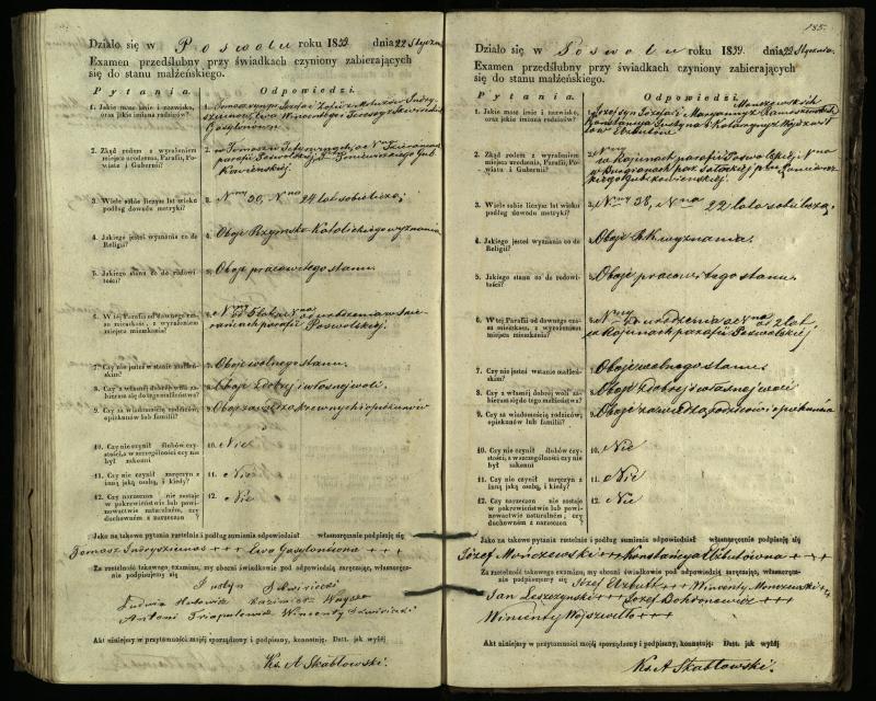 Pasvalio Romos katalikų parapijos bažnyčios 1849–1859 metų priešjungtuvinės apklausos knyga