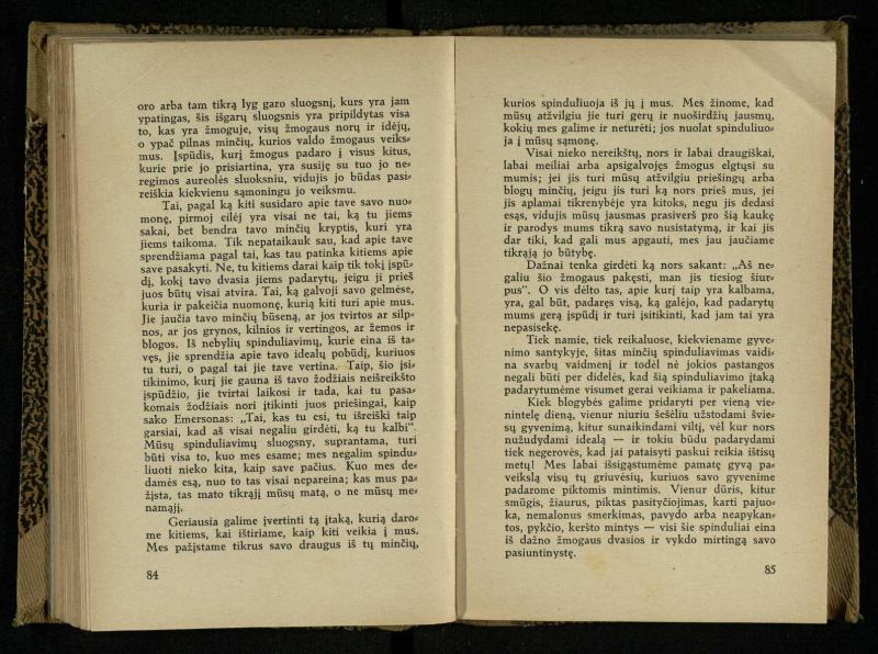Minties galybė / Orison Swett Marden. – Kaunas: Fakelo leidinys, 1937. – 149, [2] p.