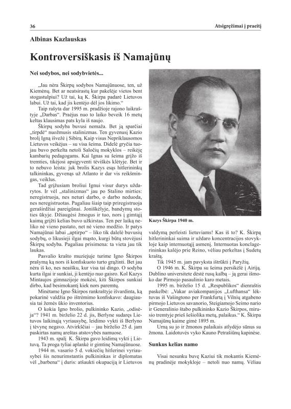 Šiaurietiški atsivėrimai : Pasvalio krašto istorijos ir kultūros žurnalas 2011, nr. 1 (30)