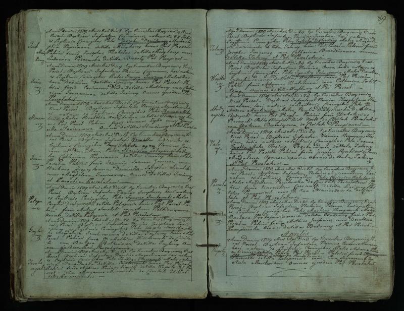 Pušaloto Romos katalikų parapijos bažnyčios 1802–1814 metų krikšto metrikų knyga