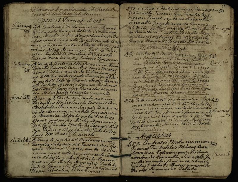 Pasvalio Romos katalikų parapijos bažnyčios 1776–1793 metų jungtuvių metrikų knyga