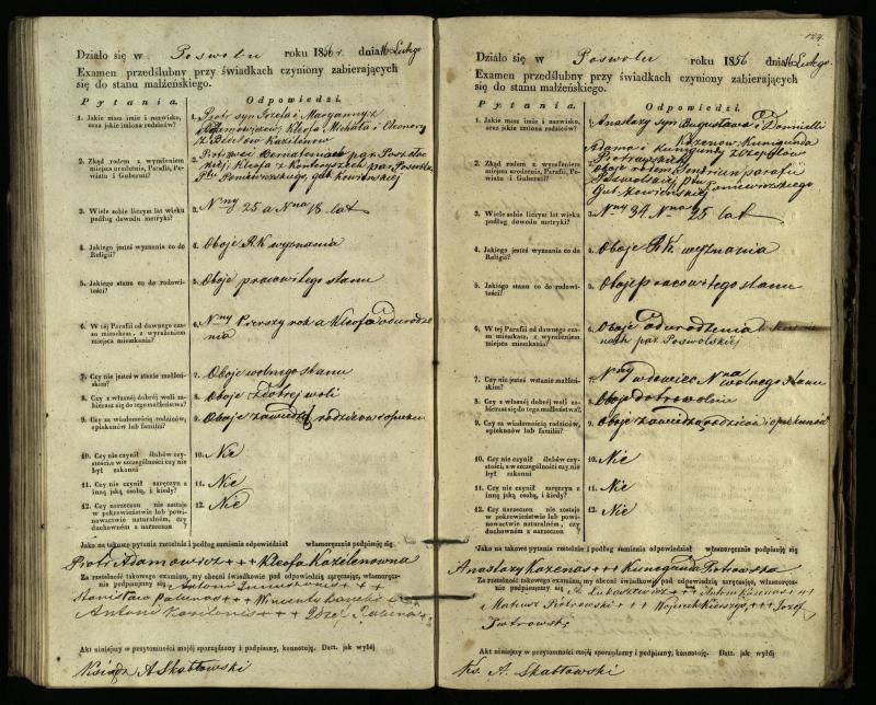Pasvalio Romos katalikų parapijos bažnyčios 1849–1859 metų priešjungtuvinės apklausos knyga