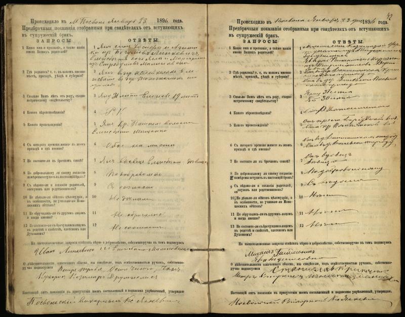 Pasvalio Romos katalikų parapijos bažnyčios 1894–1903 metų priešjungtuvinės apklausos knyga