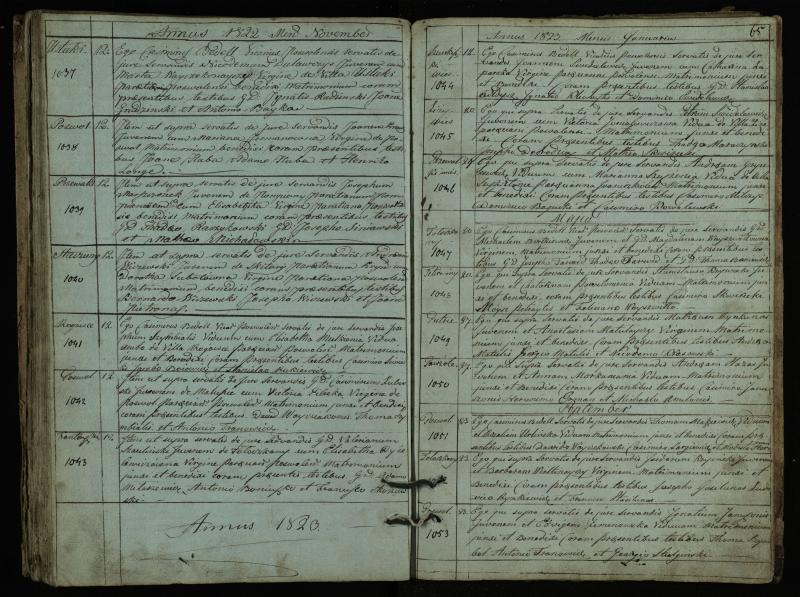 Pasvalio Romos katalikų parapijos bažnyčios 1793–1824 metų jungtuvių metrikų knyga