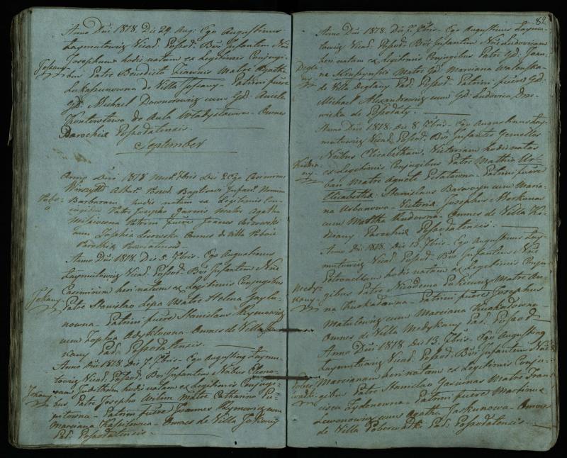 Pušaloto Romos katalikų parapijos bažnyčios 1814–1822 metų krikšto metrikų knyga