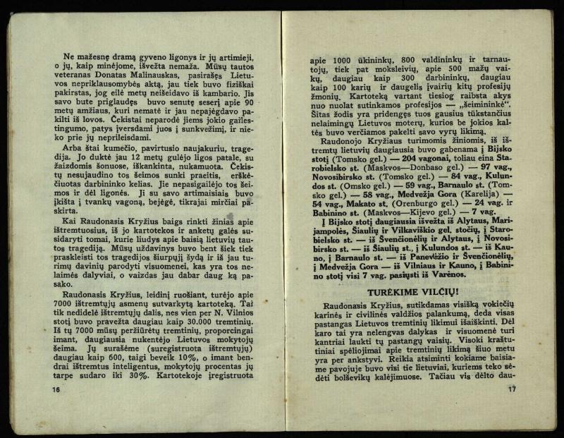 Ištremtieji : bolševikų valdžios 1941 metų birželio 14-16 d. Lietuvos žmonių trėmimo vaizdai, daliniai tremtinių sąrašai