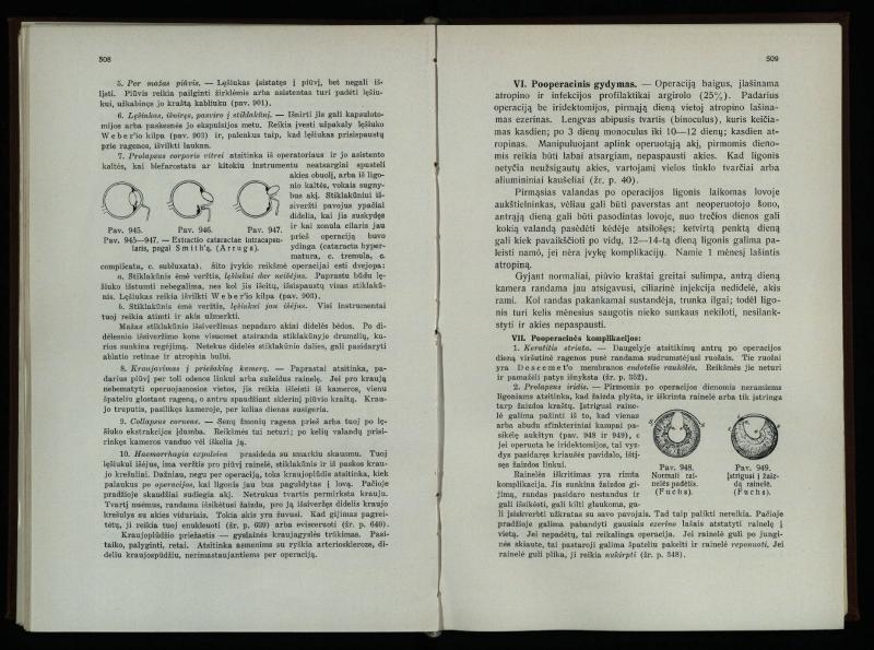 Akių ligų vadovas / Petras Avižonis. – Kaunas: Medicinos fakultetao leidinys, 1940. – VIII, 841, [2] p., 18 iliustr. lap.