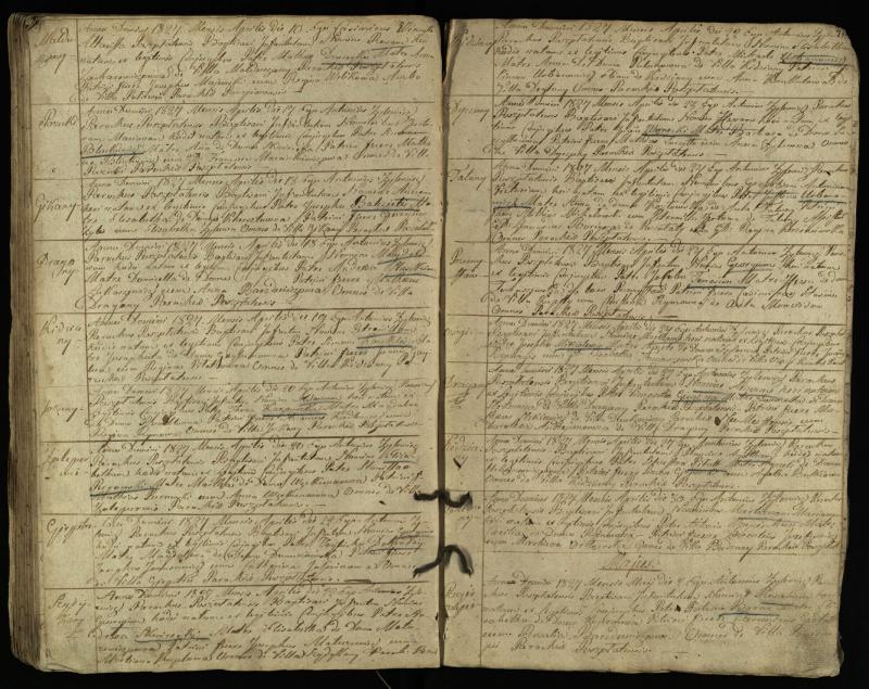 Pušaloto Romos katalikų parapijos bažnyčios 1822–1828 metų krikšto metrikų knyga