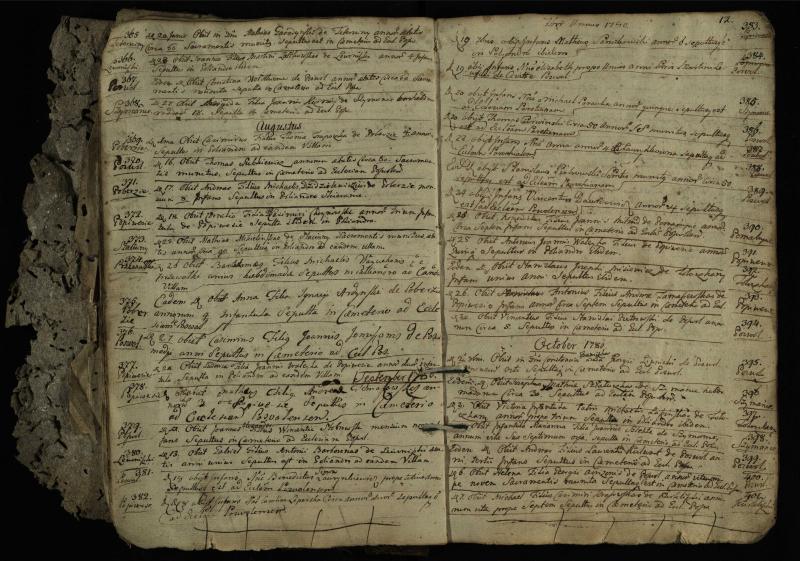 Pasvalio Romos katalikų parapijos bažnyčios 1776–1788 metų mirties metrikų knyga
