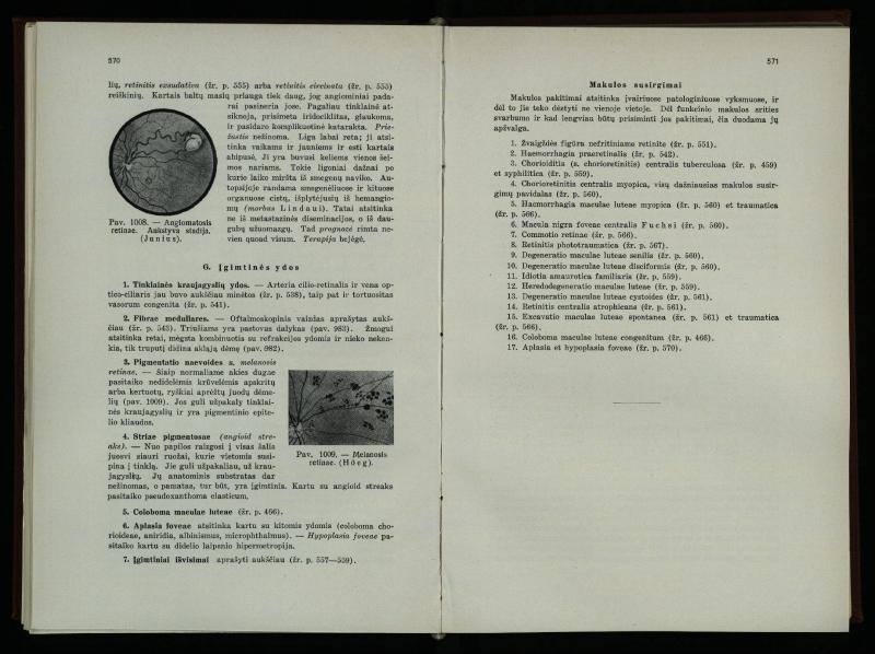 Akių ligų vadovas / Petras Avižonis. – Kaunas: Medicinos fakultetao leidinys, 1940. – VIII, 841, [2] p., 18 iliustr. lap.