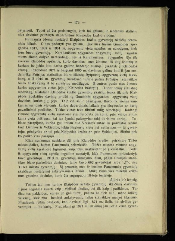 Tautiniai santykiai Maž. Lietuvoje ligi Didžiojo karo istorijos ir statistikos šviesoje
/ Vincas Vileišis. – Kaunas: Politinių ir socialinių mokslų institutas, 1935. – 271, [3] p.