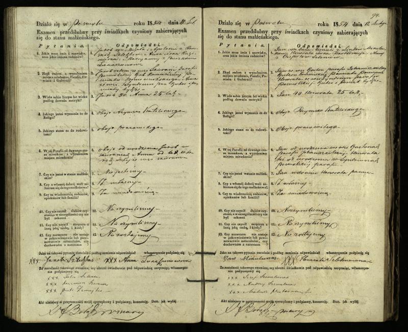 Pasvalio Romos katalikų parapijos bažnyčios 1849–1859 metų priešjungtuvinės apklausos knyga