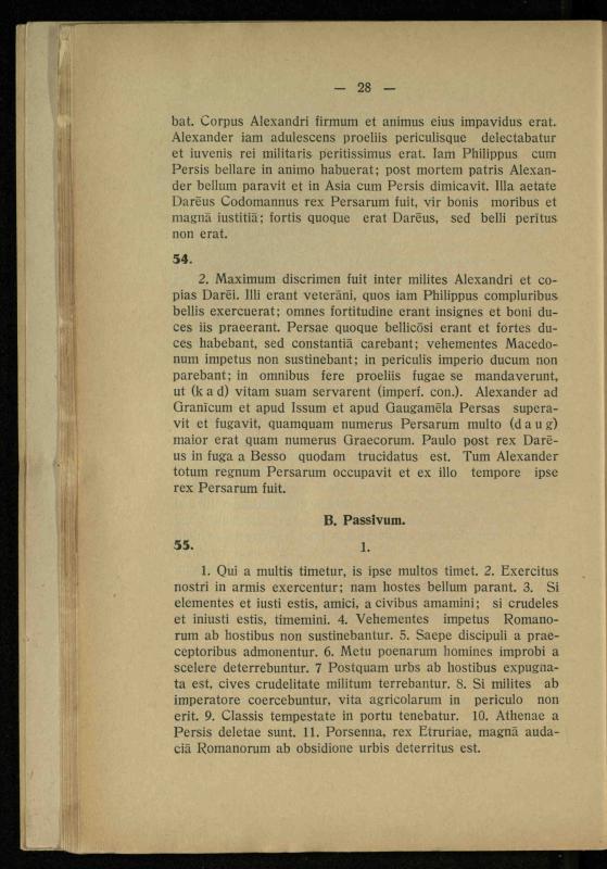 Lotynų kalbos chrestomatija: vidurinėms mokykloms vadovėlis (3-sios ir 4-sios klasės kursas) / K. Kliuksinas. – [Kaunas]: Koper. s-ga „Spaudos fondas“, 1932. – 191 p.