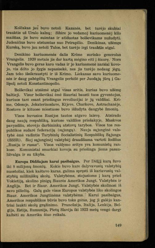 Naujųjų amžių istorija: vadovėlis vidurinėms mokykloms / K. Kliuksinas. – Kaunas: Sakalas, 1936. – 160 p.
