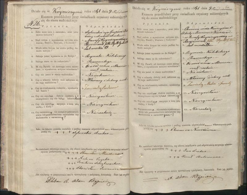 Krinčino Romos katalikų parapijos bažnyčios 1840–1844 metų priešjungtuvinės apklausos knyga