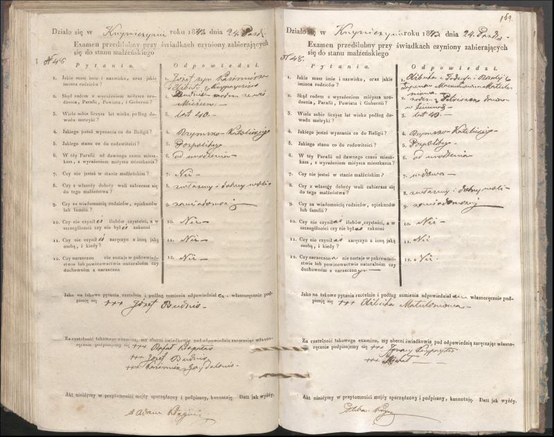 Krinčino Romos katalikų parapijos bažnyčios 1840–1844 metų priešjungtuvinės apklausos knyga