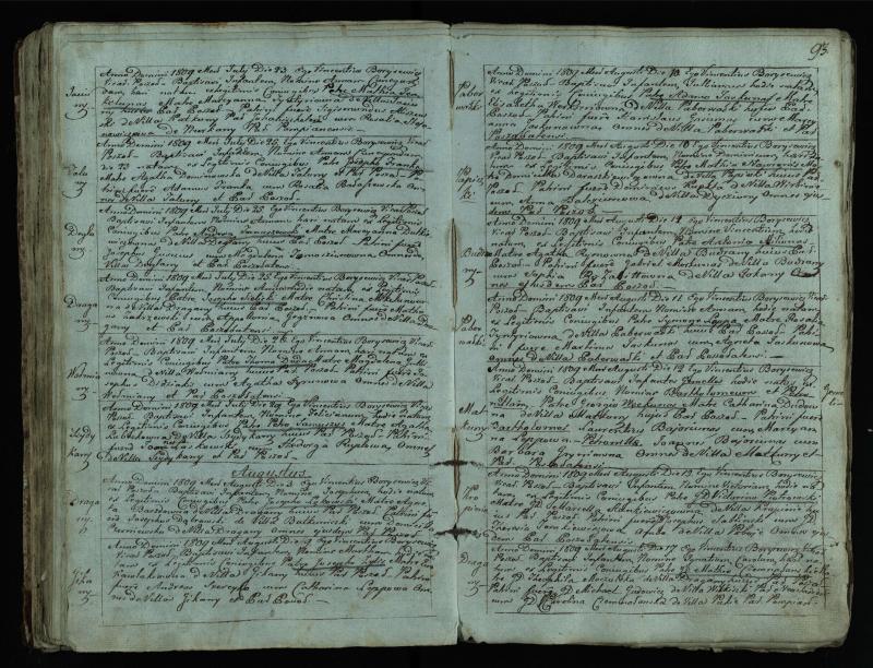 Pušaloto Romos katalikų parapijos bažnyčios 1802–1814 metų krikšto metrikų knyga
