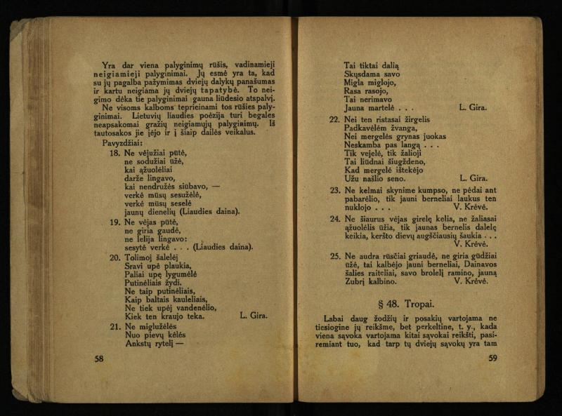 Literatūros teorija : vadovėlis aukštesniosioms mokykloms / K. Bizauskas. – 3 -ias leid. – Kaunas, 1922. – 199 p.