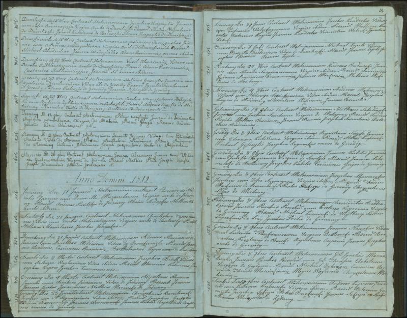 Krinčino Romos katalikų parapijos bažnyčios 1803–1826 metų jungtuvių metrikų knyga