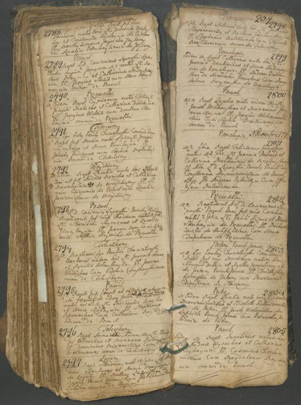 Pasvalio Romos katalikų parapijos bažnyčios 1749–1772 metų krikšto metrikų knyga