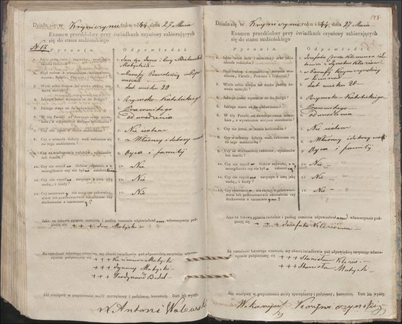 Krinčino Romos katalikų parapijos bažnyčios 1840–1844 metų priešjungtuvinės apklausos knyga