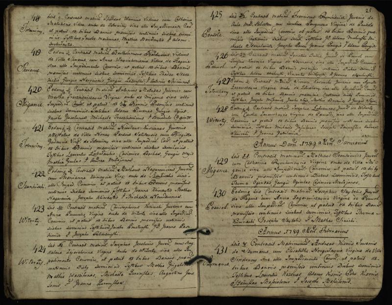 Pasvalio Romos katalikų parapijos bažnyčios 1776–1793 metų jungtuvių metrikų knyga