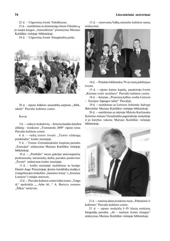Šiaurietiški atsivėrimai : Pasvalio krašto istorijos ir kultūros žurnalas 2009, nr. 2 (27)