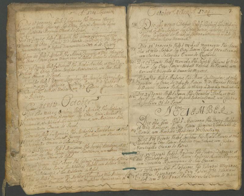 Pasvalio Romos katalikų parapijos bažnyčios 1703–1718 metų krikšto metrikų knyga