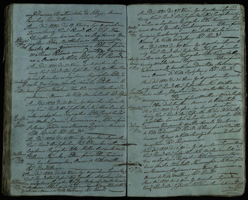 Pušaloto Romos katalikų parapijos bažnyčios 1814–1822 metų krikšto metrikų knyga