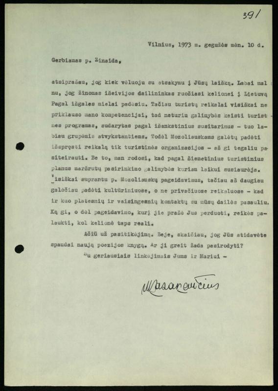 Žurnalisto Vytauto Kazakevičiaus ir rašytojų Mariaus Katiliškio, Zinaidos Nagytės-Katiliškienės korespondencija. 1966–1984 m.