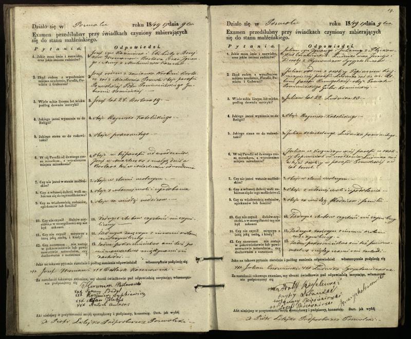 Pasvalio Romos katalikų parapijos bažnyčios 1849–1859 metų priešjungtuvinės apklausos knyga