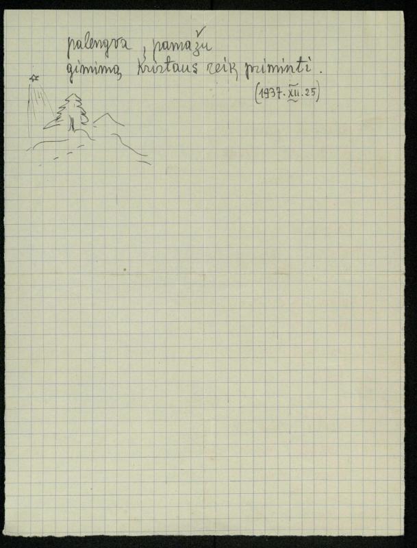 Rašytojo, savaitraščio „Tėviškės Žiburiai“ redaktoriaus Česlovo Senkevičiaus pavieniai eilėraščiai. 1937–1939 m.
