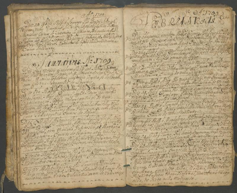Pasvalio Romos katalikų parapijos bažnyčios 1703–1718 metų krikšto metrikų knyga