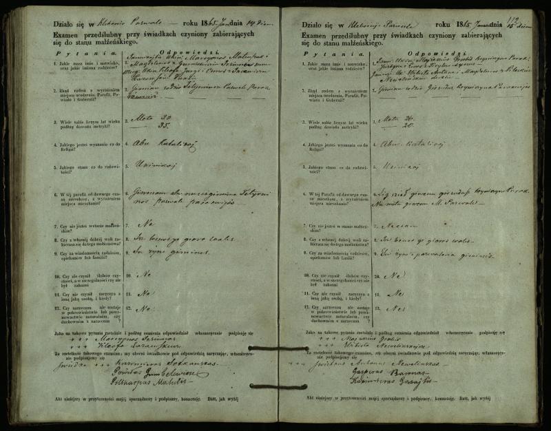 Pasvalio Romos katalikų parapijos bažnyčios 1859–1867 metų priešjungtuvinės apklausos knyga