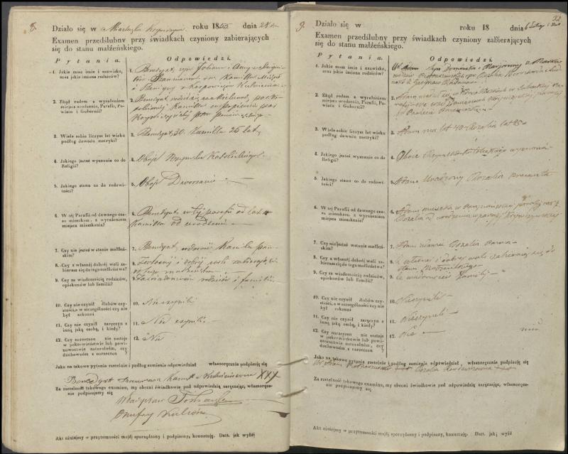 Krinčino Romos katalikų parapijos bažnyčios 1853–1862 metų priešjungtuvinės apklausos knyga