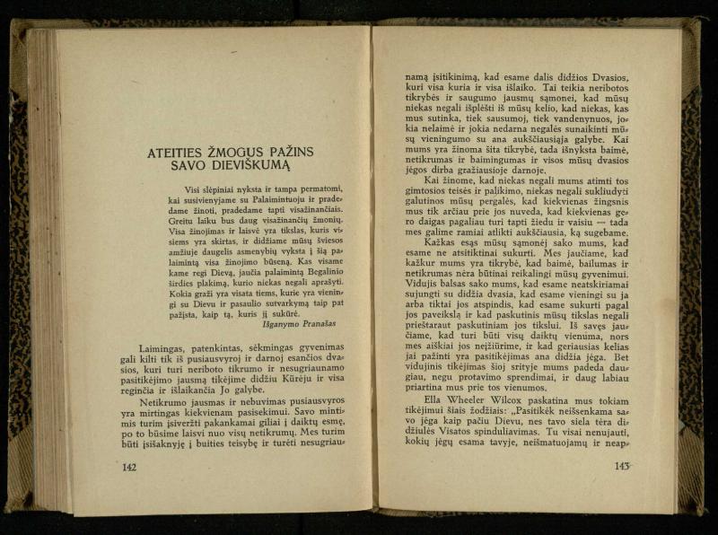 Minties galybė / Orison Swett Marden. – Kaunas: Fakelo leidinys, 1937. – 149, [2] p.