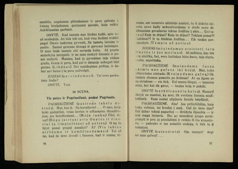 Kur laimė? : 5 veiksmų drama / J. Dobilas. – Kaunas: autoriaus leidinys, 1930. – 165, [1] p.