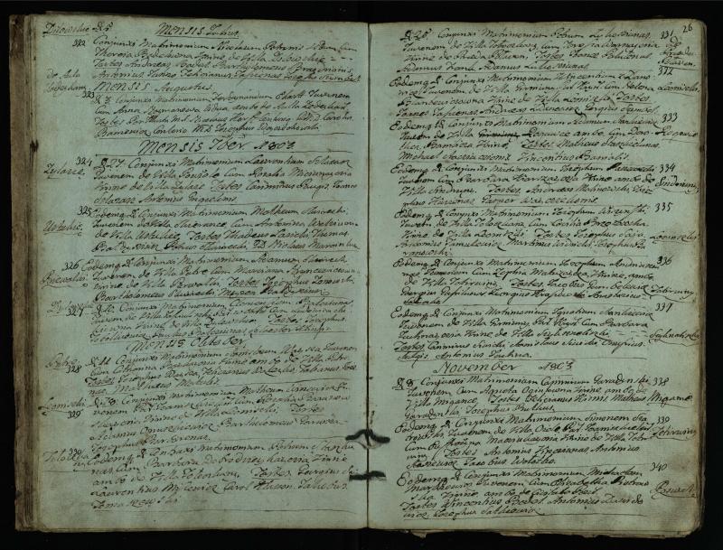 Pasvalio Romos katalikų parapijos bažnyčios 1793–1824 metų jungtuvių metrikų knyga