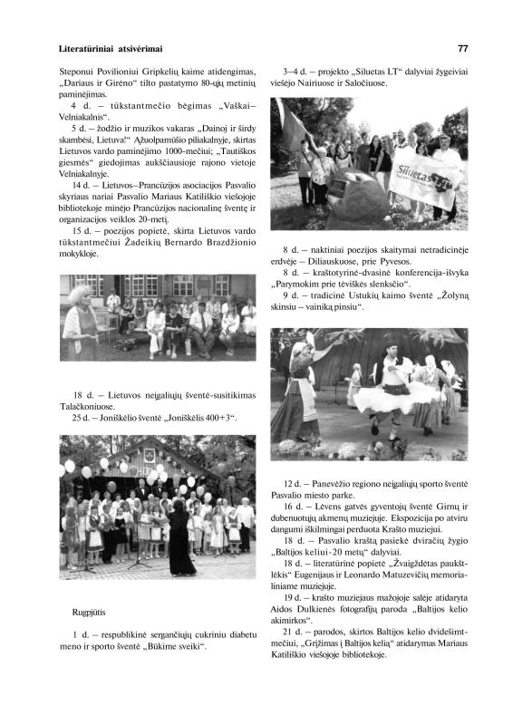 Šiaurietiški atsivėrimai : Pasvalio krašto istorijos ir kultūros žurnalas 2009, nr. 2 (27)
