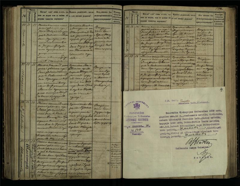 Pasvalio Romos katalikų parapijos bažnyčios 1864–1873 metų krikšto metrikų knyga