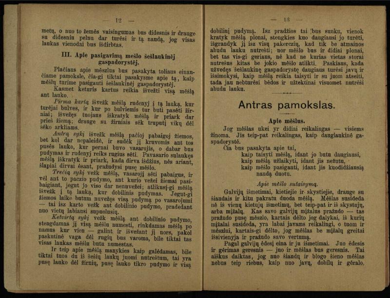 Trys pamokslai apie gaspadorystę dėl gaspadorių sodiečių / parašyta P. N. [Petro Vileišio]
