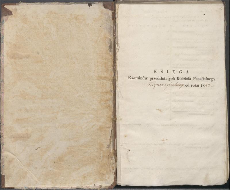 Krinčino Romos katalikų parapijos bažnyčios 1840–1844 metų priešjungtuvinės apklausos knyga
