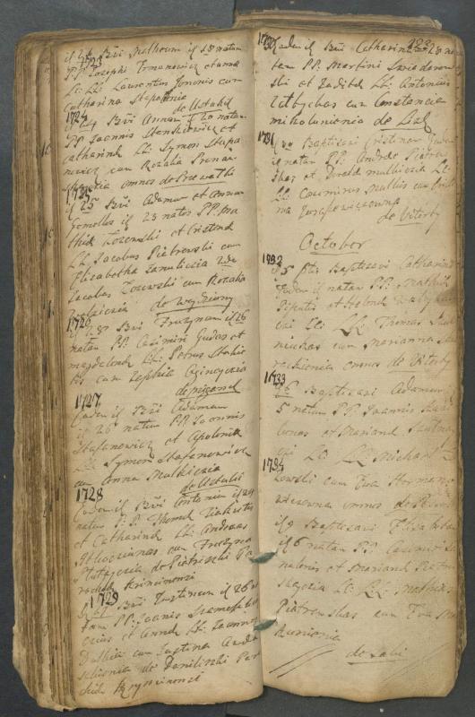 Pasvalio Romos katalikų parapijos bažnyčios 1749–1772 metų krikšto metrikų knyga