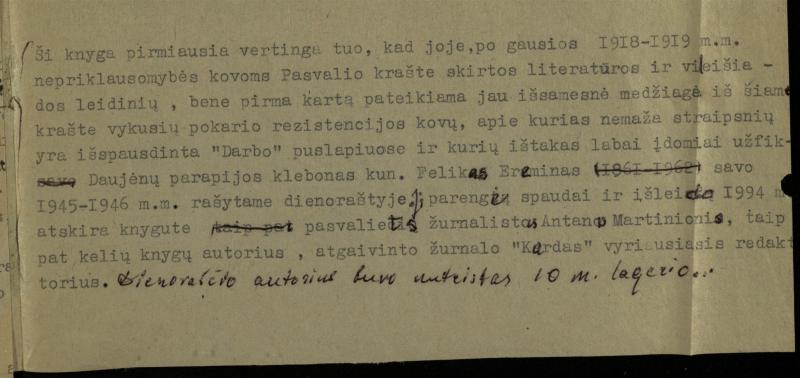 Žurnalisto, literato, vertėjo Kazimiero Pūro apybraiža „Kas daina neišdainuota. Štrichai Pasvalio krašto istorijai“