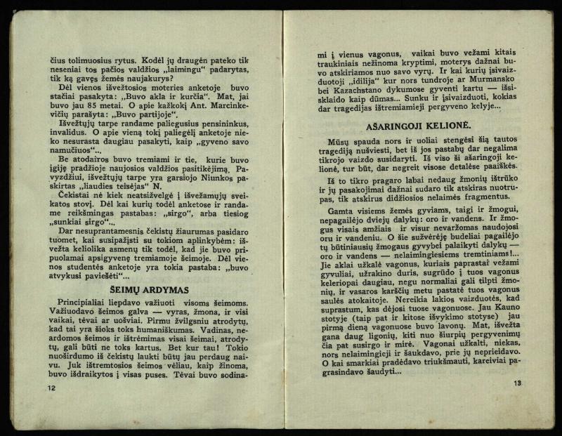 Ištremtieji : bolševikų valdžios 1941 metų birželio 14-16 d. Lietuvos žmonių trėmimo vaizdai, daliniai tremtinių sąrašai