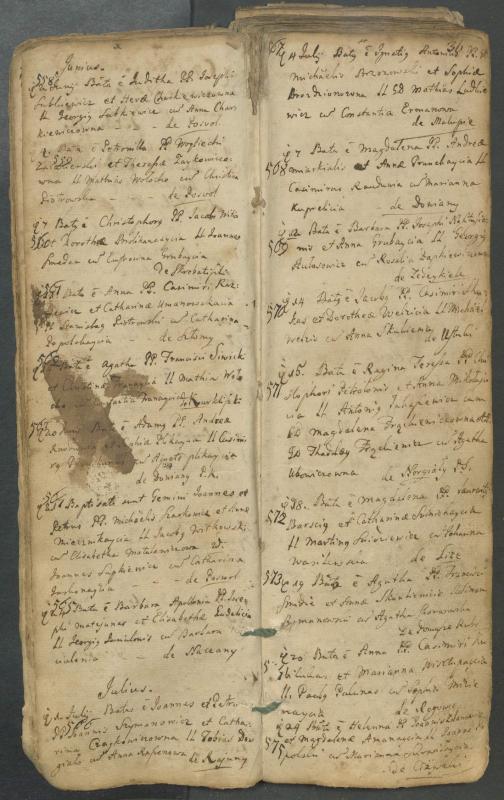 Pasvalio Romos katalikų parapijos bažnyčios 1749–1772 metų krikšto metrikų knyga