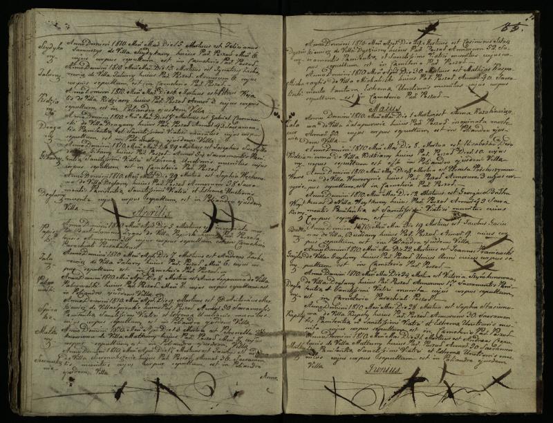 Pušaloto Romos katalikų parapijos bažnyčios 1785–1810 metų mirties metrikų knyga